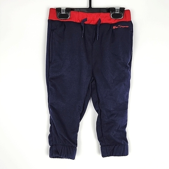 Ben Sherman Youth Boy's 2 Piece Set Hoodie Jacket Joggers Navy Red Sz 18 Months - Picture 4 of 9